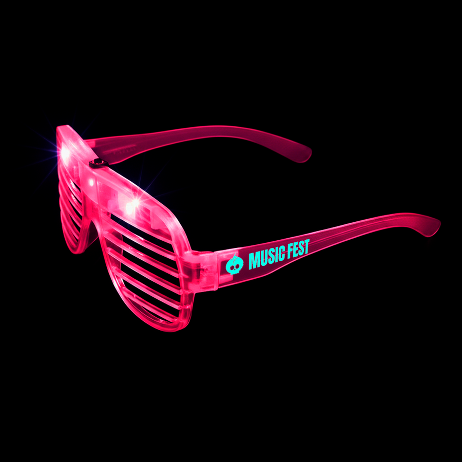 Light-Up LED Slotted Glasses - Custom Cups Now