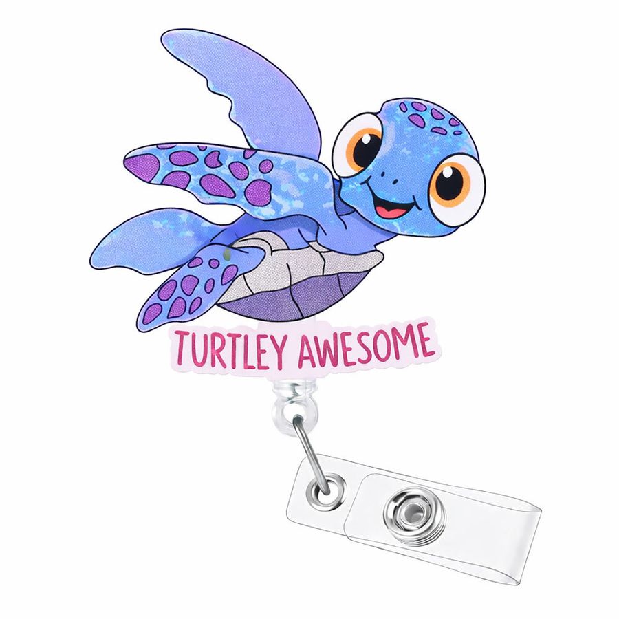 Custom Shape Acrylic Badge Reel - Custom Cups Now