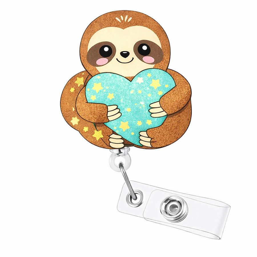 Custom Shape Acrylic Badge Reel - Custom Cups Now