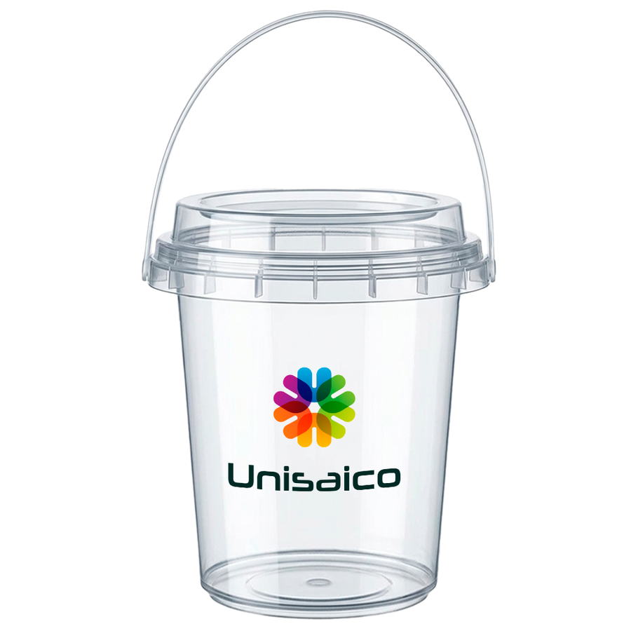 Premium Transparent Drink Buckets - Custom Cups Now