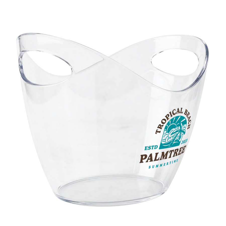Curved Dual-Handle Drink Buckets - Custom Cups Now