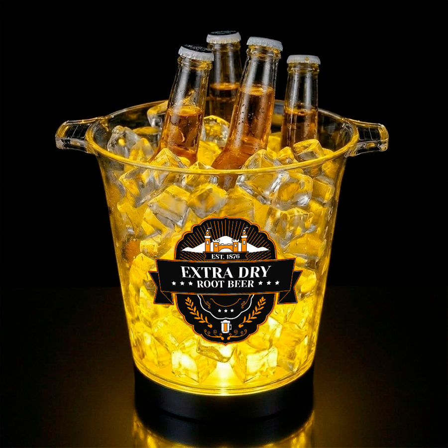 Multi-Color Light-Up Drink Buckets - Custom Cups Now