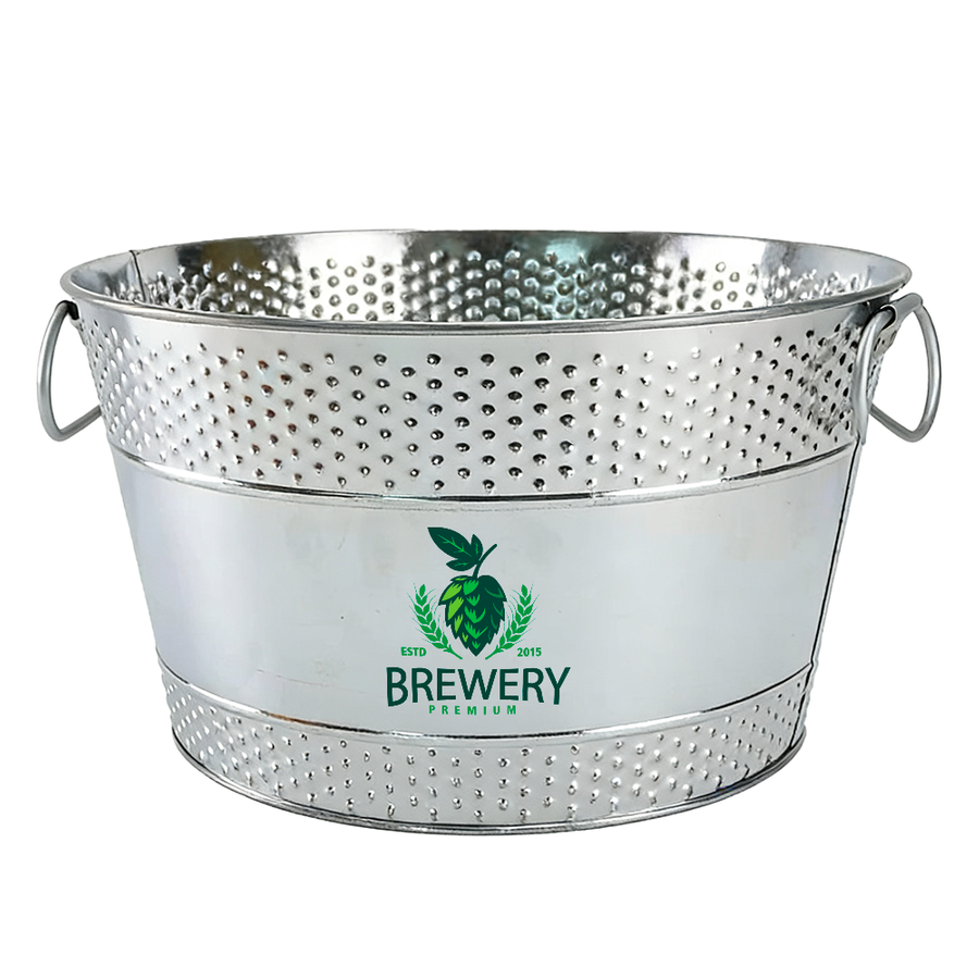 Galvanized Beverage & Ice Buckets - Custom Cups Now