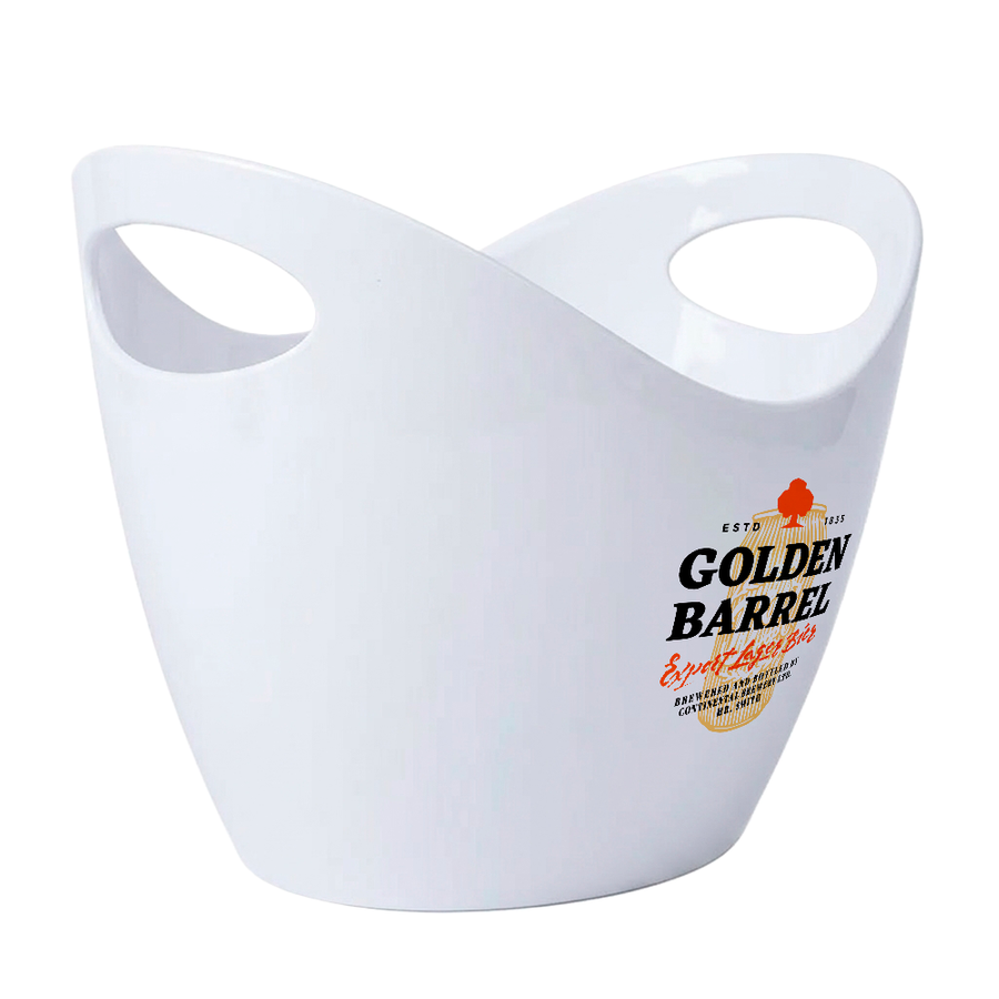 Curved Dual-Handle Drink Buckets - Custom Cups Now