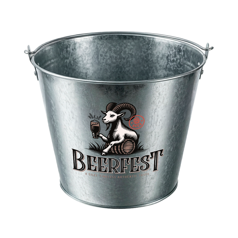 Tinplate Beer Buckets & Opener Combo - Custom Cups Now