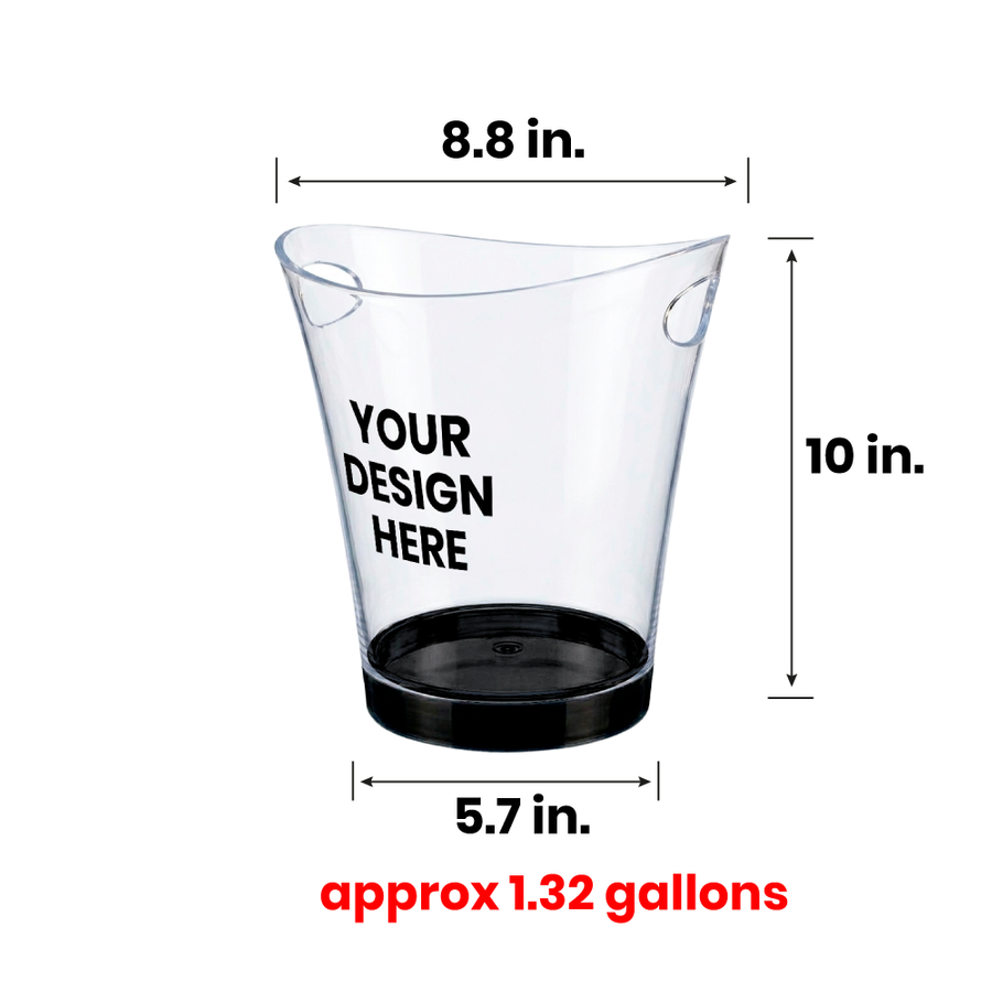 Classic Light-Up Drink Buckets - Custom Cups Now