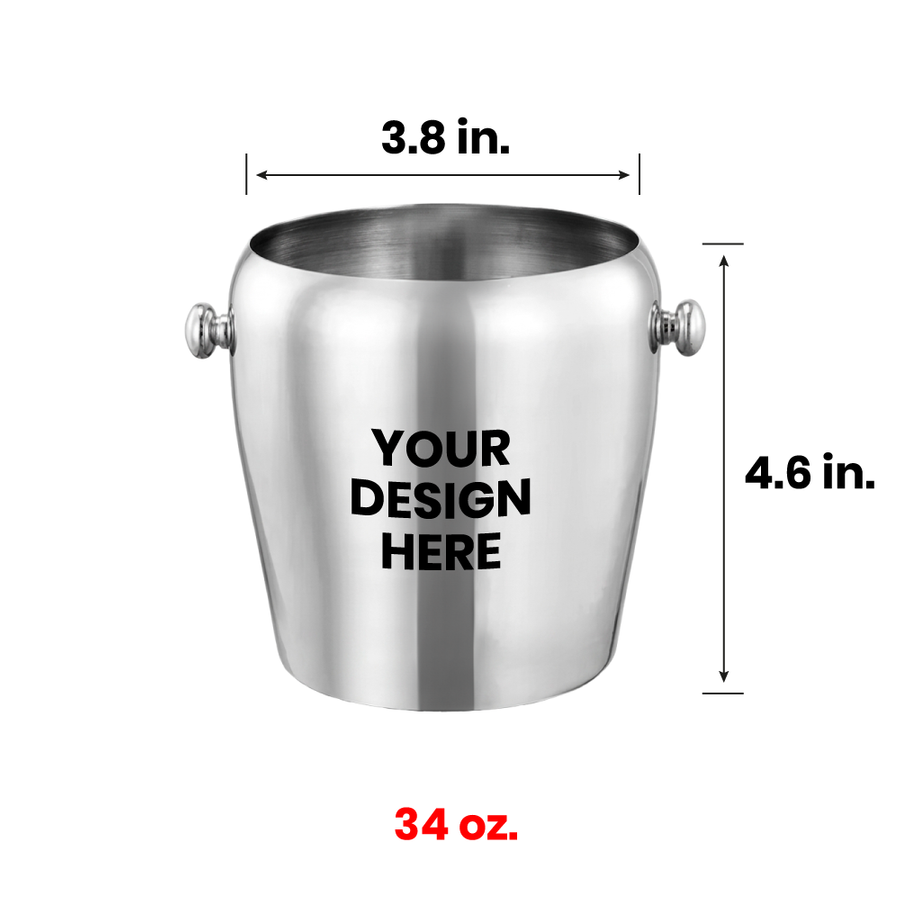 Stainless Steel Champagne Barrels - Custom Cups Now