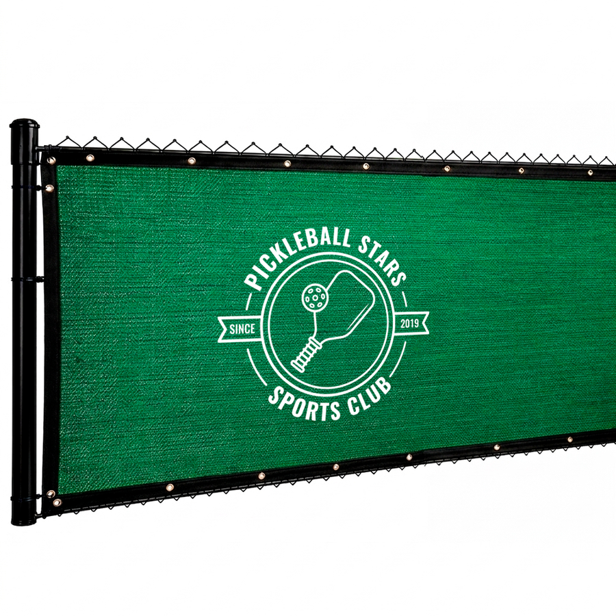 Custom 98% Blockage Fence Screen - Custom Cups Now