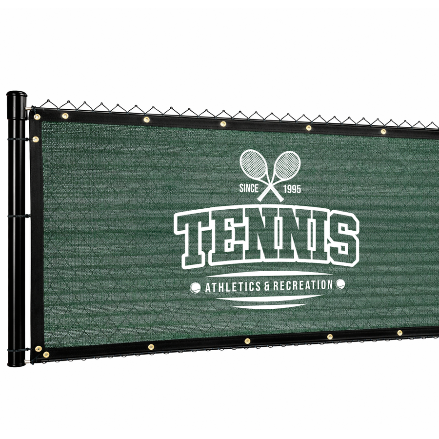 Custom 90% Blockage Fence Screen - Custom Cups Now