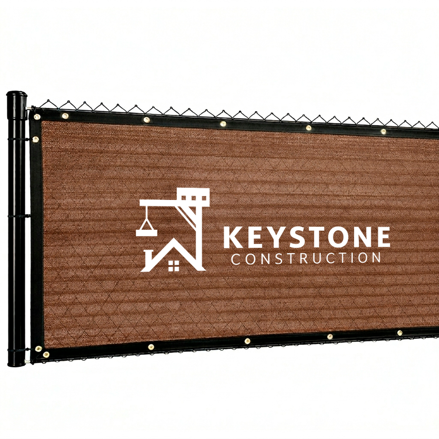 Custom 90% Blockage Fence Screen - Custom Cups Now