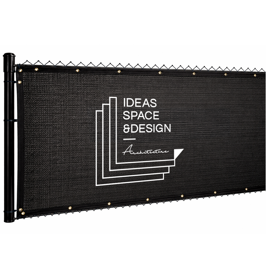 Custom 98% Blockage Fence Screen - Custom Cups Now