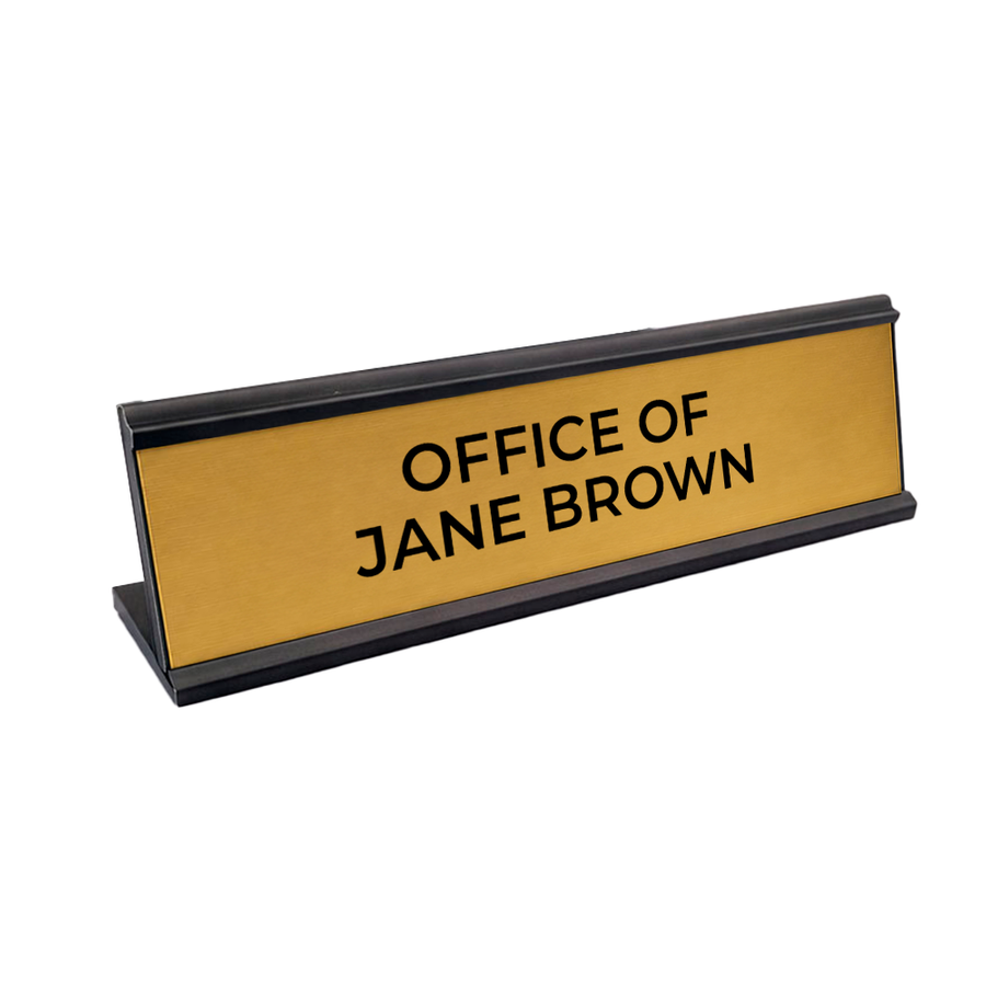 Metal Desktop Name Badges - Custom Cups Now
