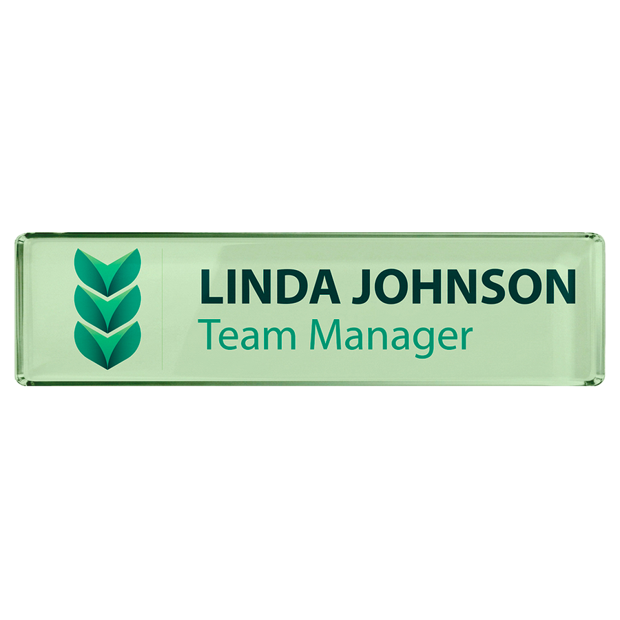 Acrylic Desktop Name Badges - Custom Cups Now