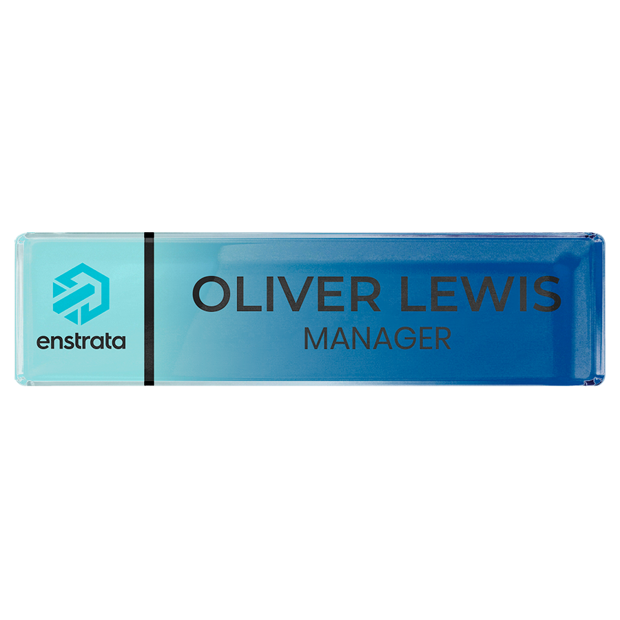 Acrylic Desktop Name Badges - Custom Cups Now
