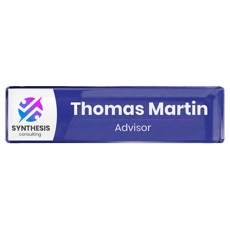Acrylic Desktop Name Badges - Custom Cups Now