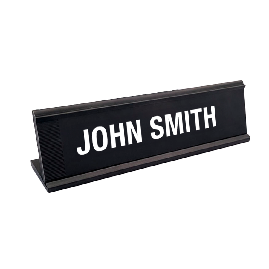 Metal Desktop Name Badges - Custom Cups Now