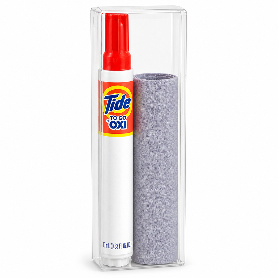 Tide® to Go + Oxi Stain Remover Travel Kits with Premium Microfiber Cloths - Custom Cups Now