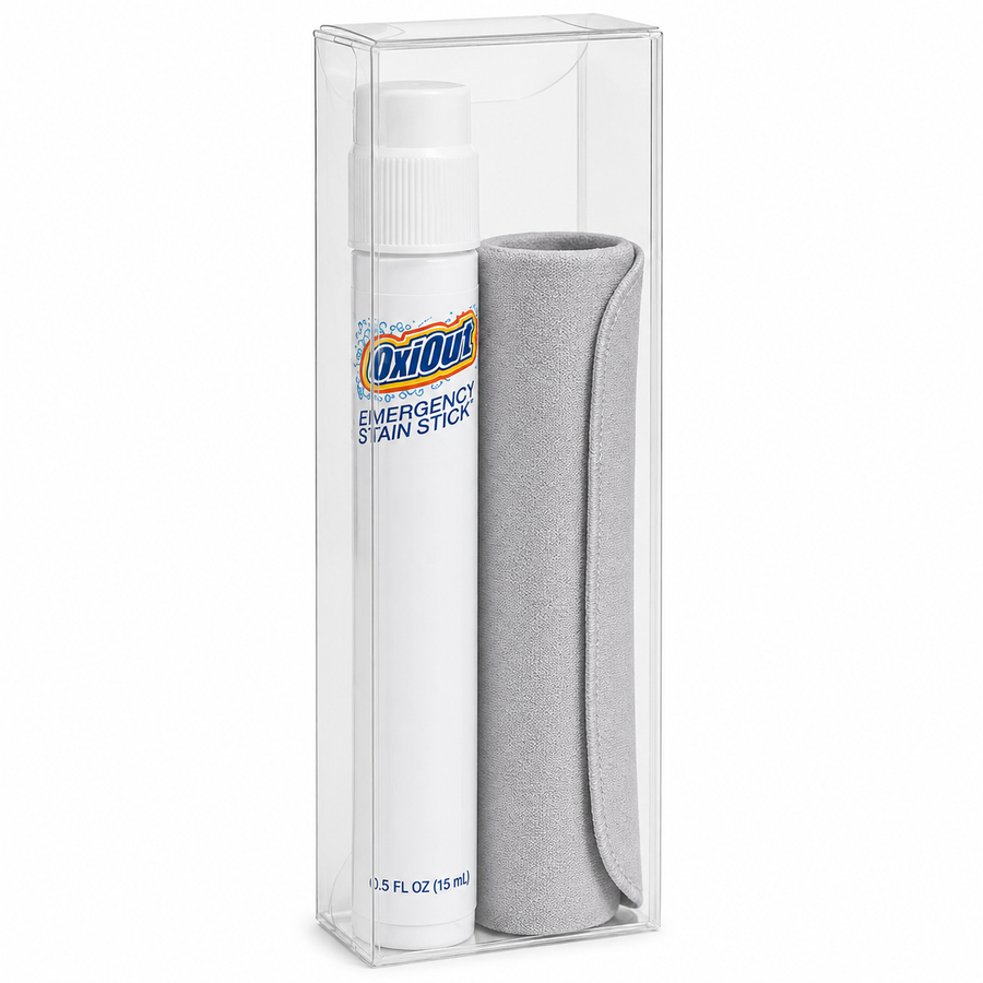OxiOut Emergency Stain Stick Travel Kits with Premium Microfiber Cloths - Custom Cups Now