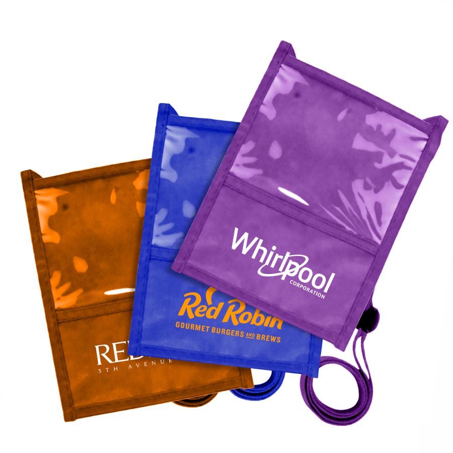 Pen Loop Neck Wallets - Custom Cups Now