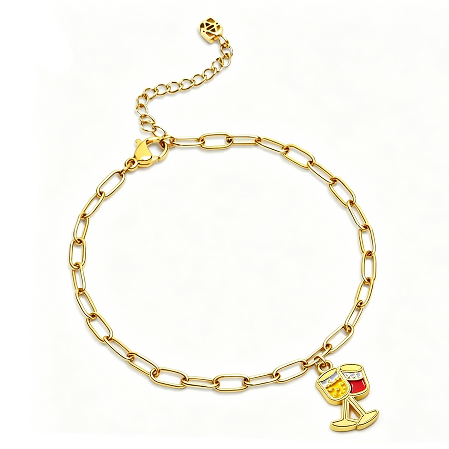 Soft Enamel Charm Bracelets - Custom Cups Now