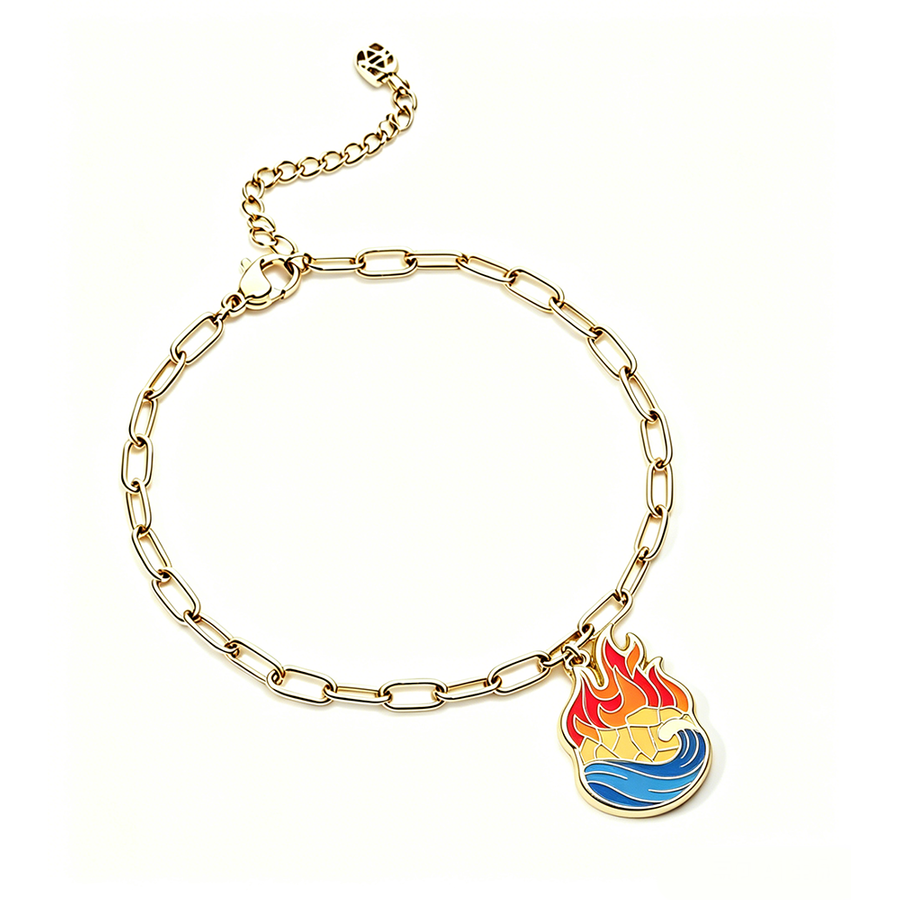 Hard Enamel Charm Bracelets - Custom Cups Now
