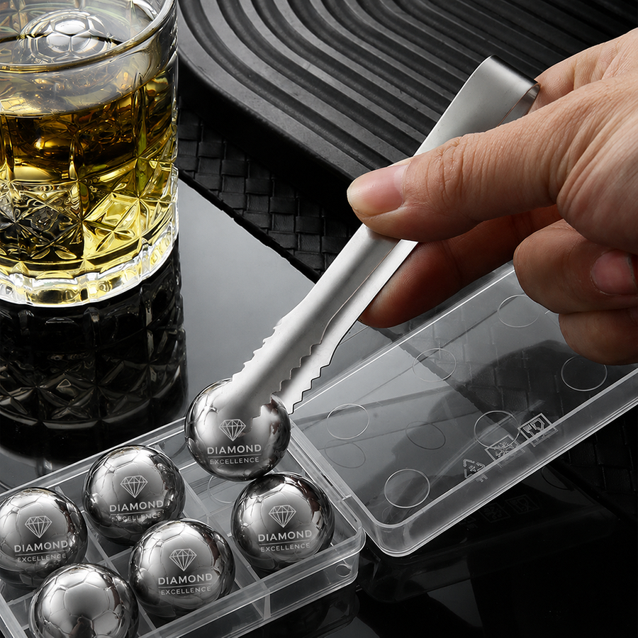Soccer Ball Stainless Steel Ice Cubes - Custom Cups Now
