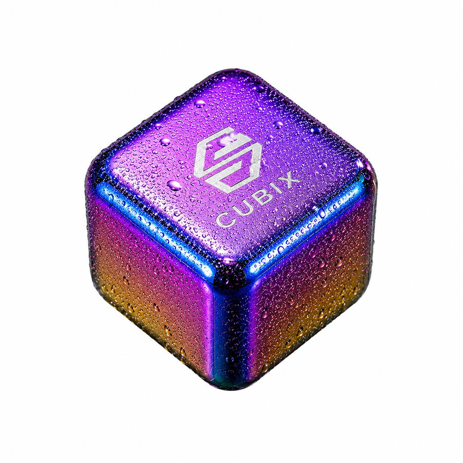 Rainbow Stainless Steel Ice Cubes - Custom Cups Now