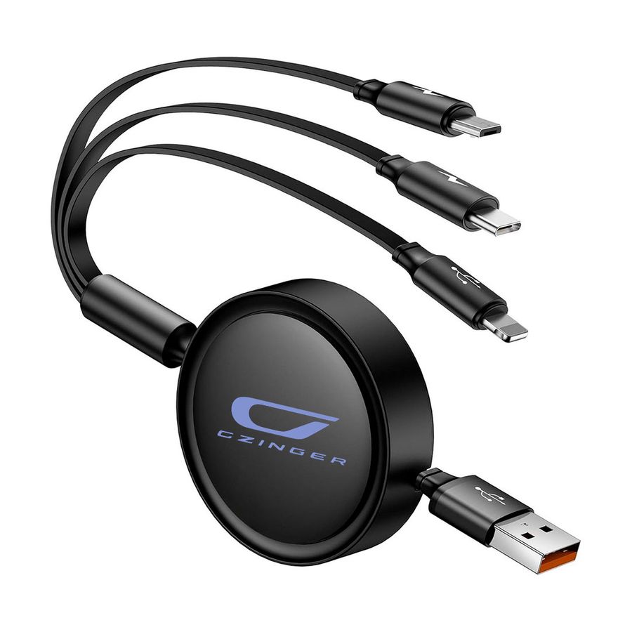 Soft Silicone 3-in-1 Charging Cables - Custom Cups Now