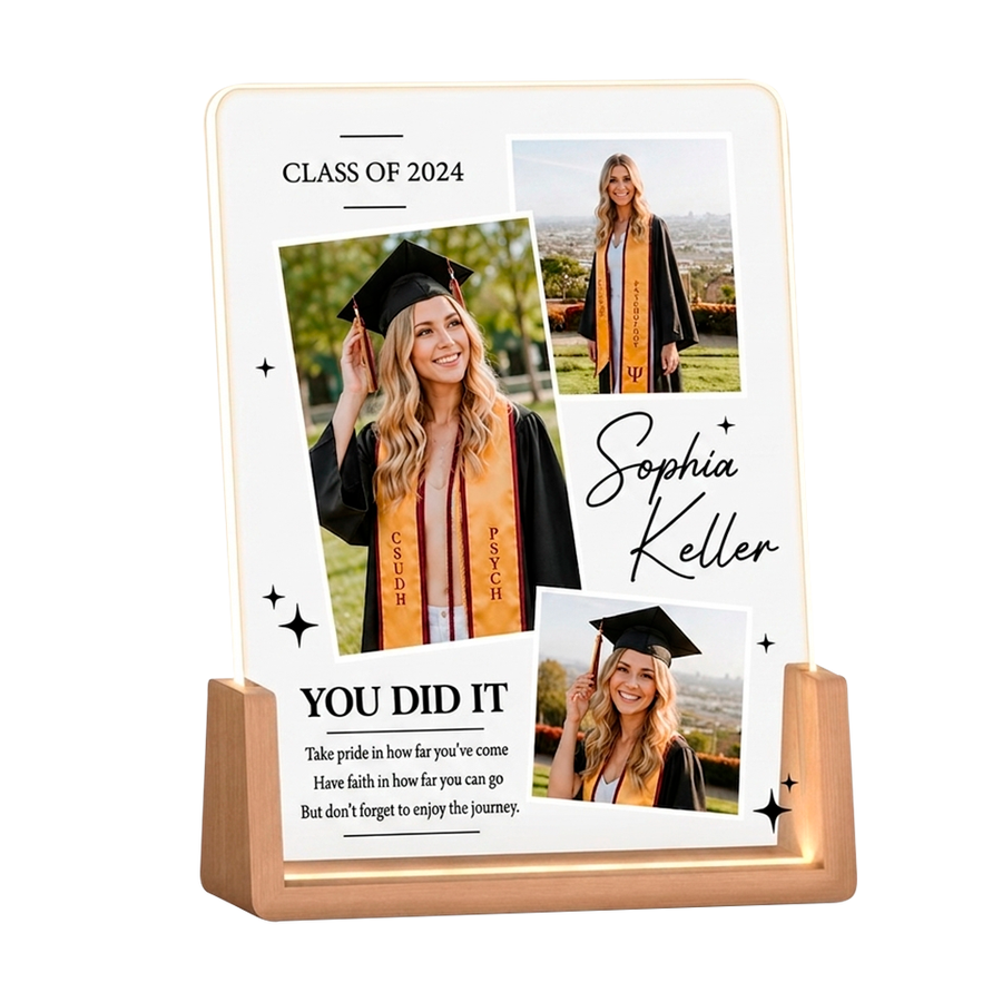 Acrylic Night Light Photo Frames - Custom Cups Now