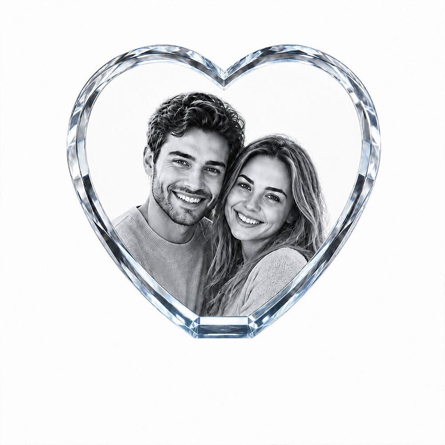 Crystal Engraved Photo Frames - Custom Cups Now