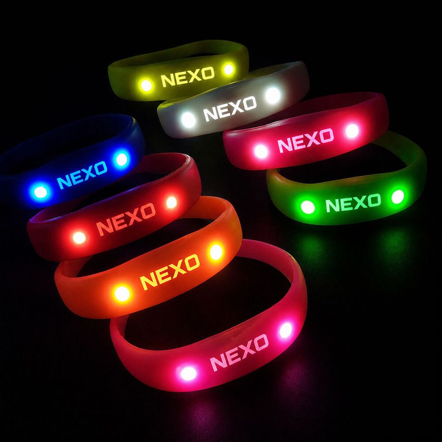 Light Up Silicone Wristbands - Custom Cups Now