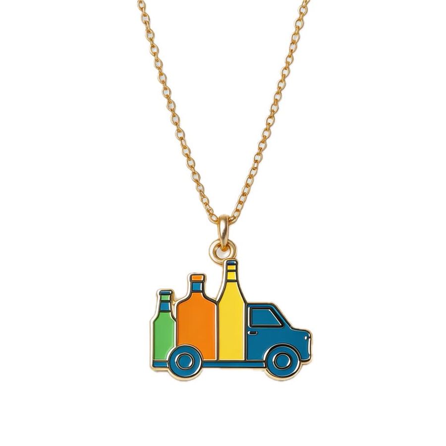 Hard Enamel Charm Necklaces - Custom Cups Now
