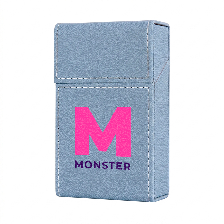 Flip Top PU Leather Full Bag Cigarette Cases - Custom Cups Now