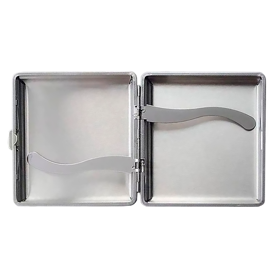 Leather Grain Metal Cigarette Cases - Custom Cups Now