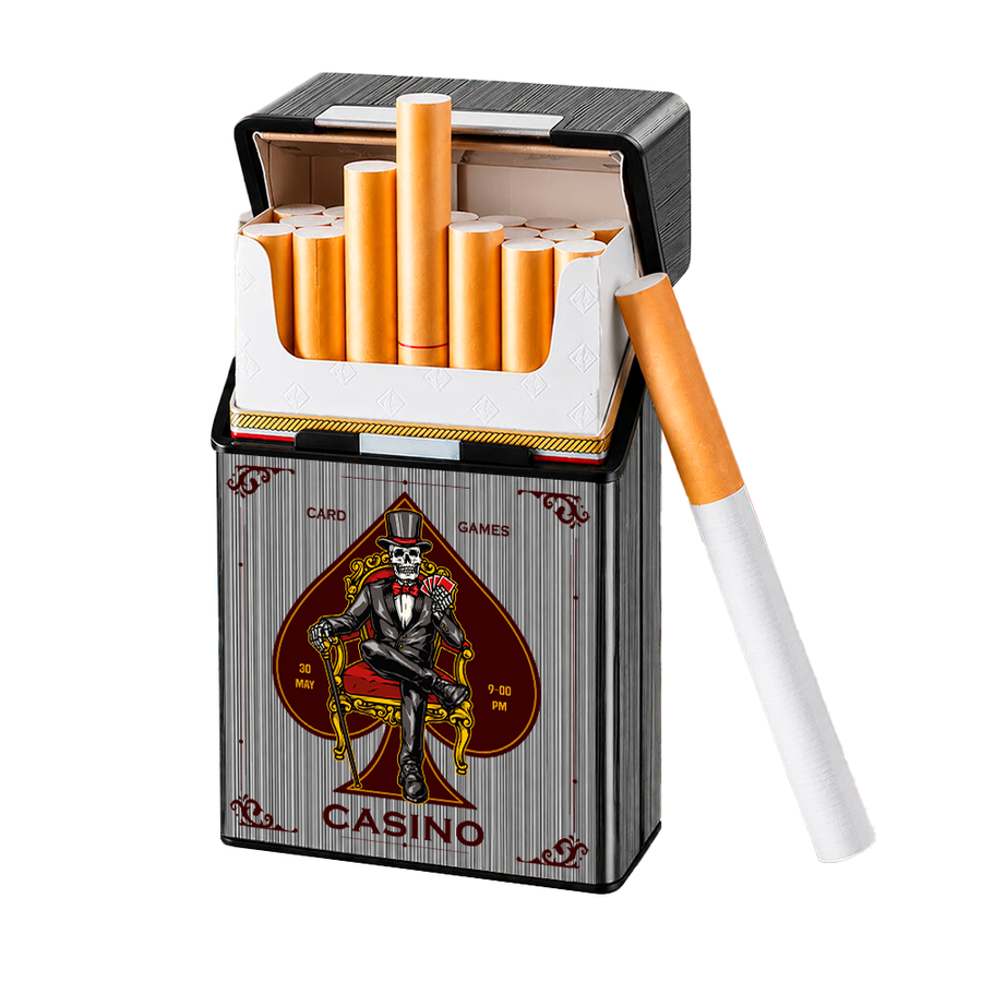 Metal Lid Cigarette Cigarette Cases - Custom Cups Now