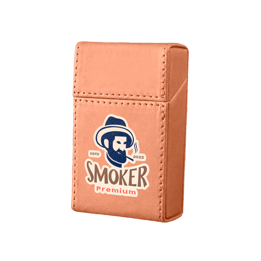 Flip Top PU Leather Full Bag Cigarette Cases - Custom Cups Now