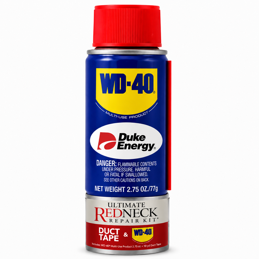 Ultimate Redneck Repair Kits, WD-40 2.75 oz Handy Cans and 6 yards of Duct Tapes - Custom Cups Now