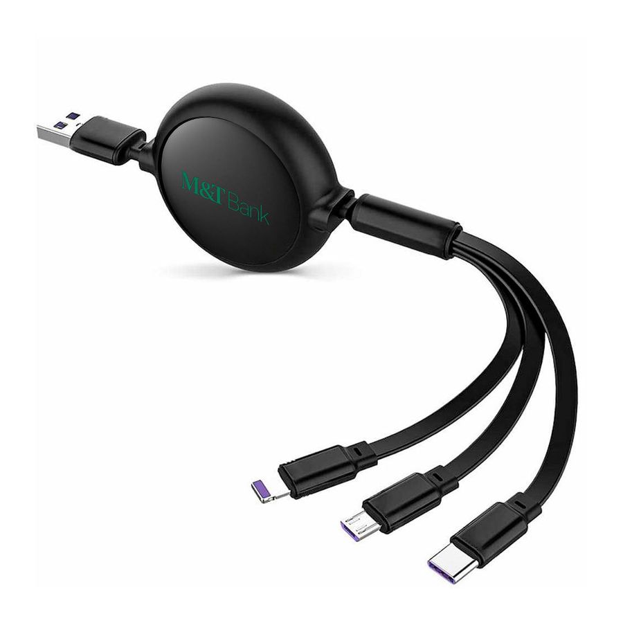 Soft Silicone 3-in-1 Charging Cables - Custom Cups Now