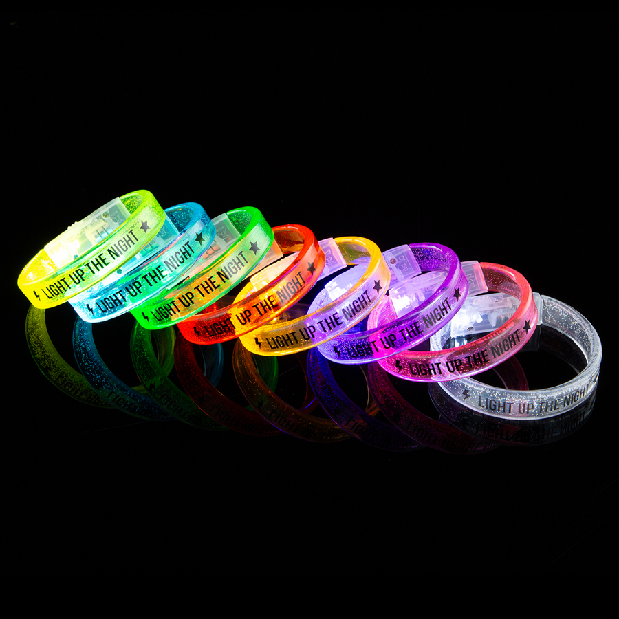 Custom Acrylic Glow Bracelets - Custom Cups Now