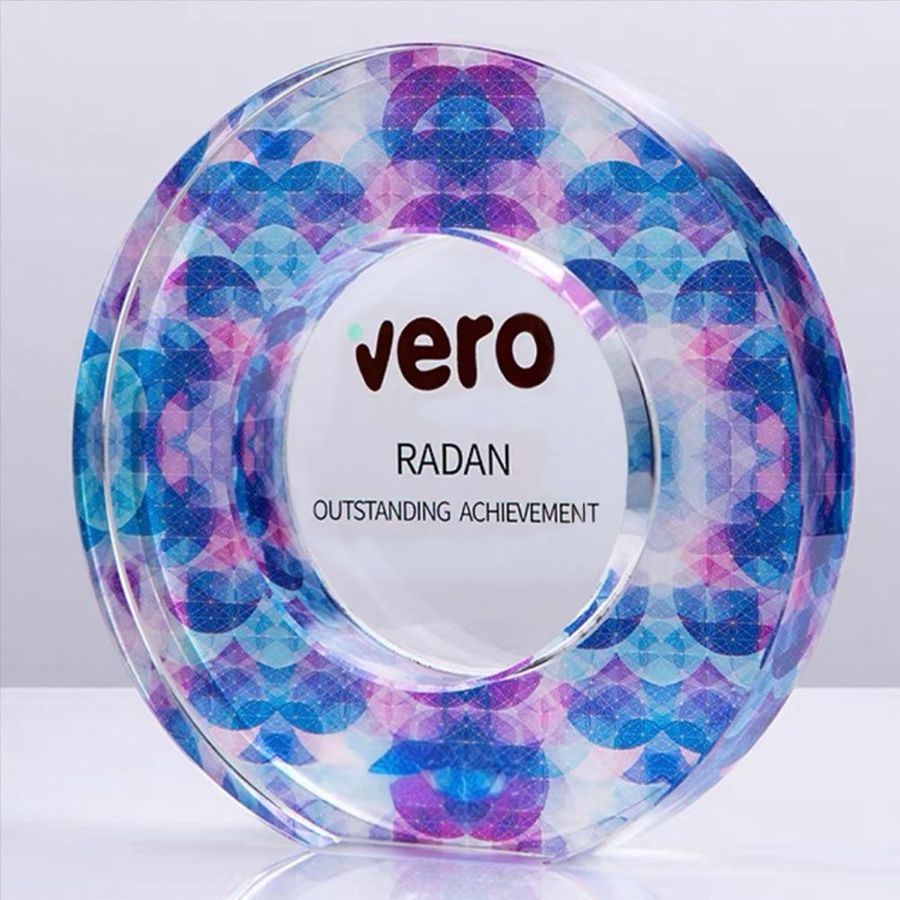 Colored Crystal Trophies - Custom Cups Now