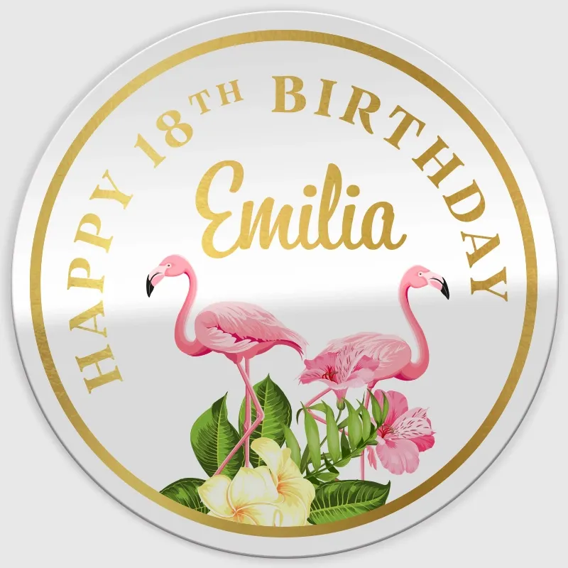 Metallic Sticker+UV Printed - Custom Cups Now