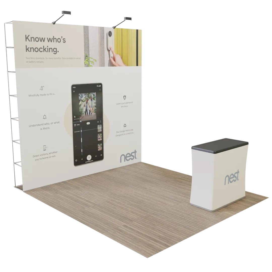 Custom Pop Up Trade Show Display Portable 10' x 10' - Custom Cups Now