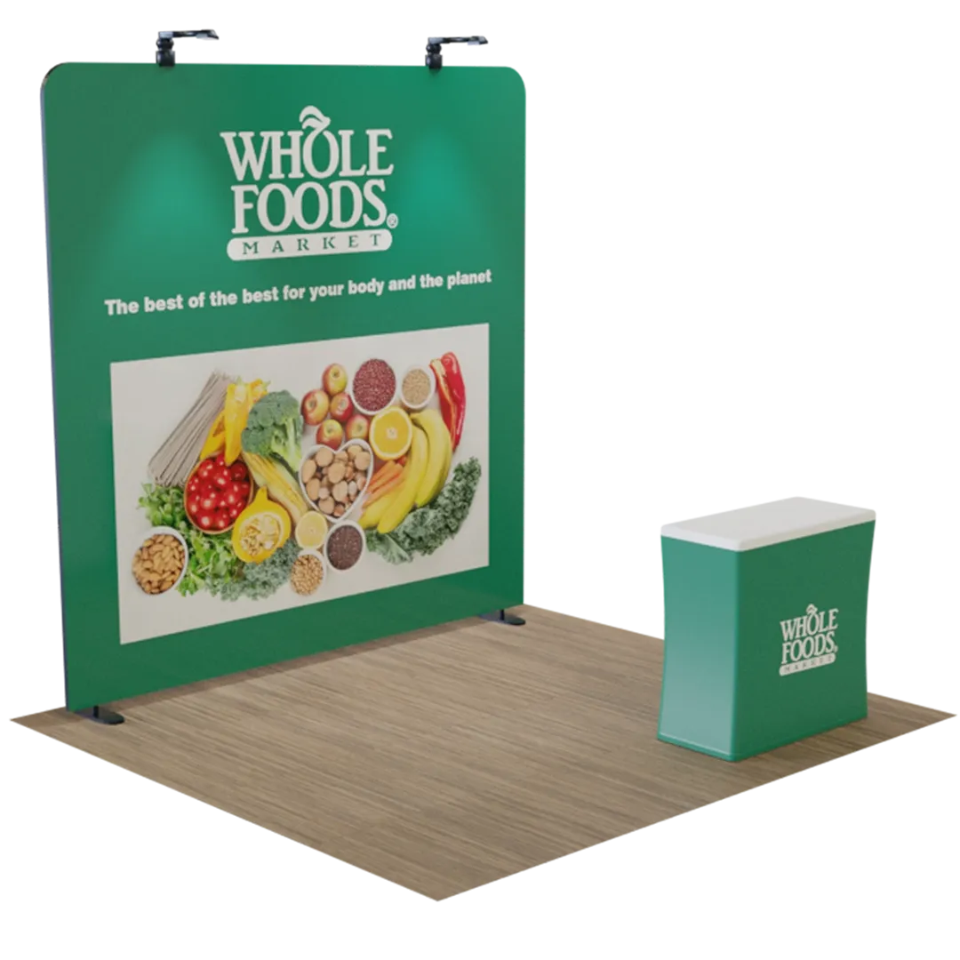 10' x 8' Straight Zip Up Display - Custom Cups Now