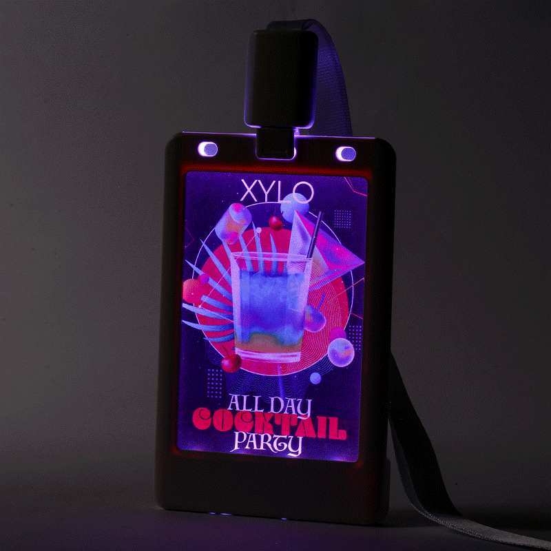 Glow Badge Holder - Custom Cups Now